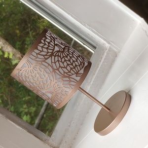 Yankee Candle Chevron Tea Light Holder Shimmering Autumn Pumpkins New